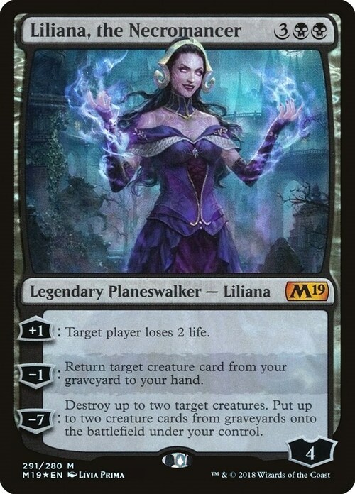 Liliana, the Necromancer Card Front