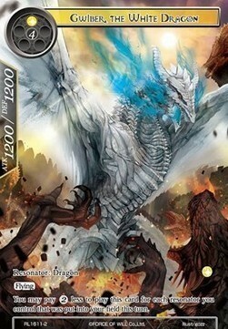 Gwiber, the White Dragon Card Front