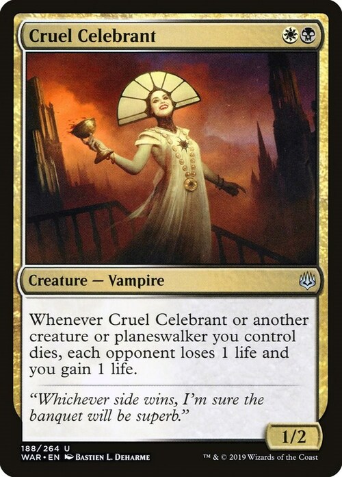 Cruel Celebrant Card Front