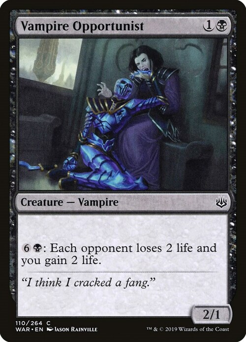 Vampire Opportunist Card Front