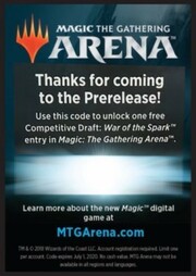 Arena Code Card