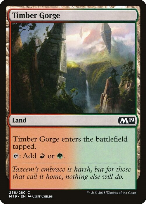 Timber Gorge Card Front