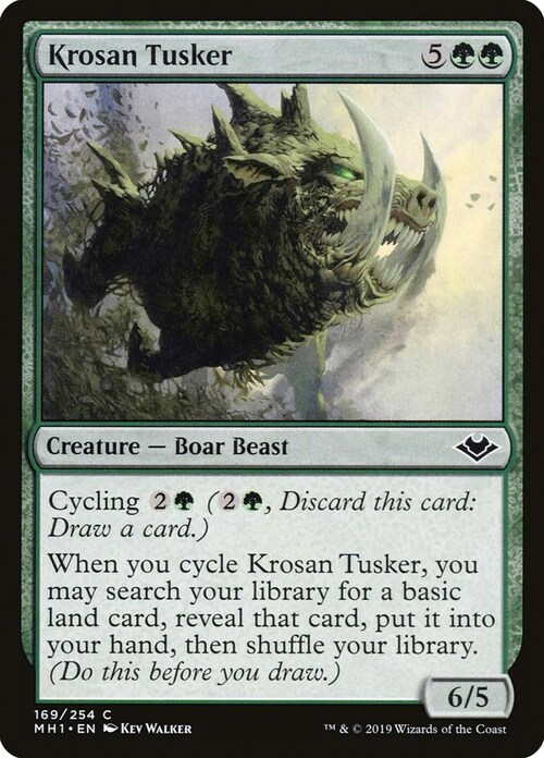 Krosan Tusker Card Front