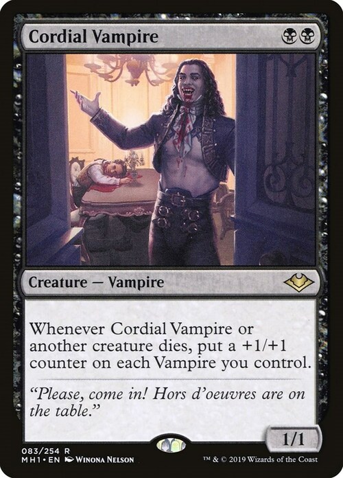 Cordial Vampire Card Front