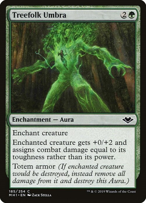 Treefolk Umbra Card Front