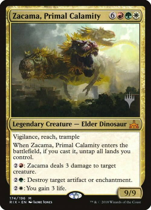 Zacama, Primal Calamity Card Front