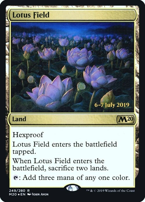 Lotus Field Card Front