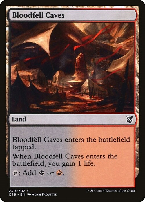 Bloodfell Caves Card Front