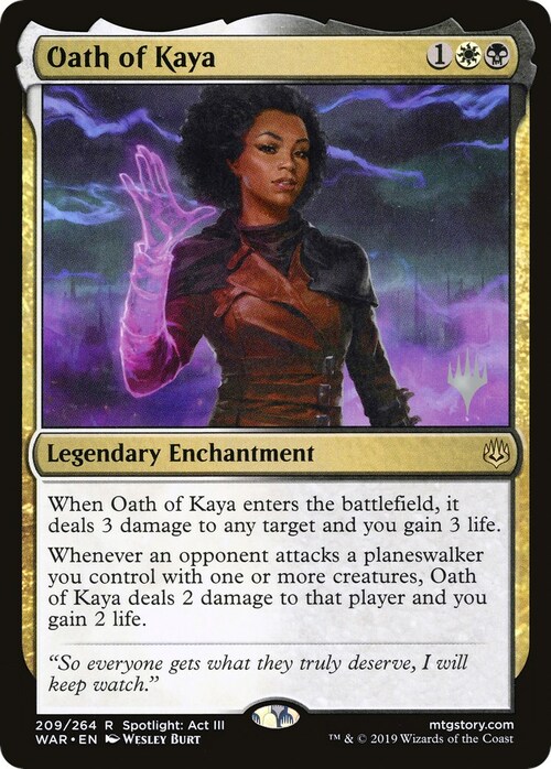 Oath of Kaya Card Front