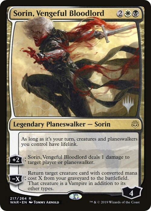 Sorin, Vengeful Bloodlord Card Front