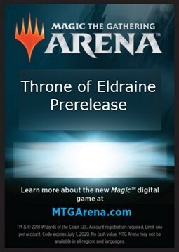 Arena Code Card (Prerelease) Card Front