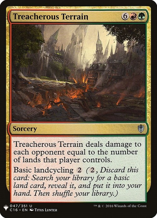 Treacherous Terrain Card Front