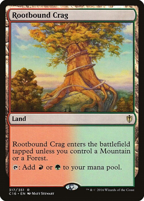 Rootbound Crag Card Front