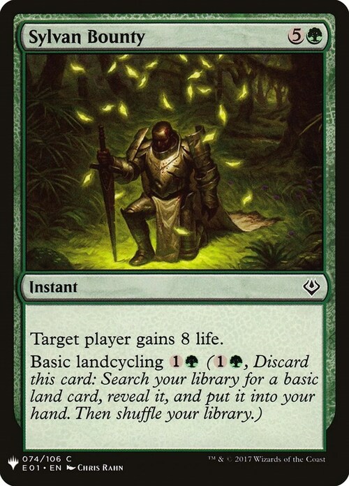 Sylvan Bounty Card Front