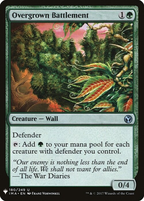 Overgrown Battlement Card Front