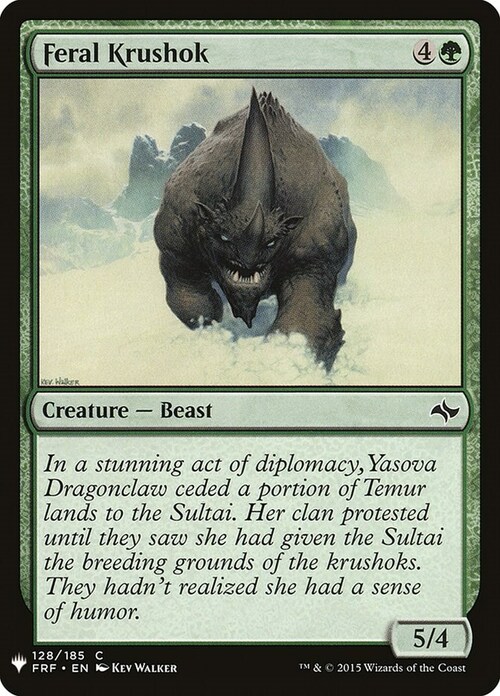 Feral Krushok Card Front