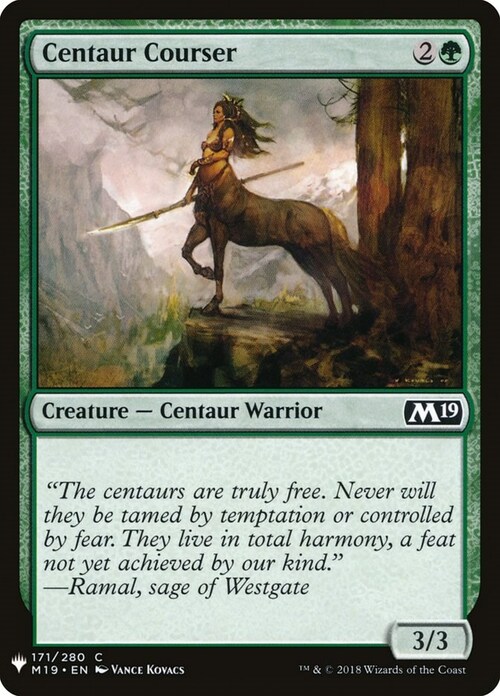 Centaur Courser Card Front