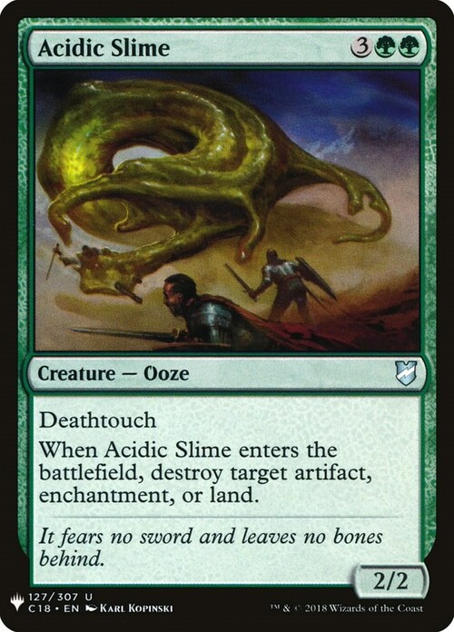 Acidic Slime Card Front