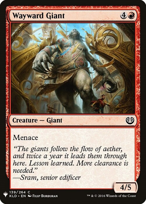 Wayward Giant Card Front