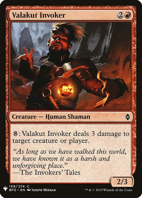 Valakut Invoker Card Front