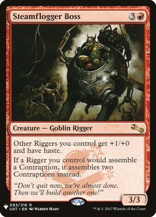 Steamflogger Boss Card Front