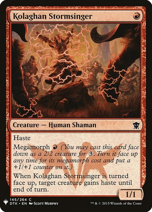 Kolaghan Stormsinger Card Front