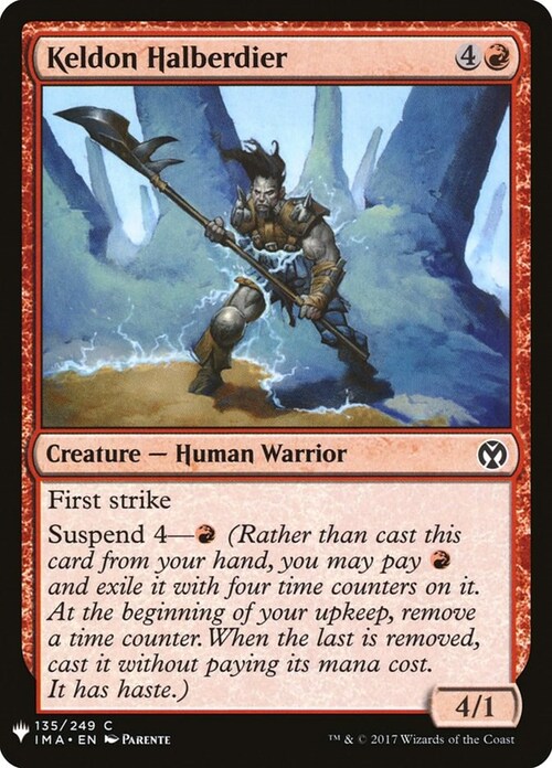 Keldon Halberdier Card Front