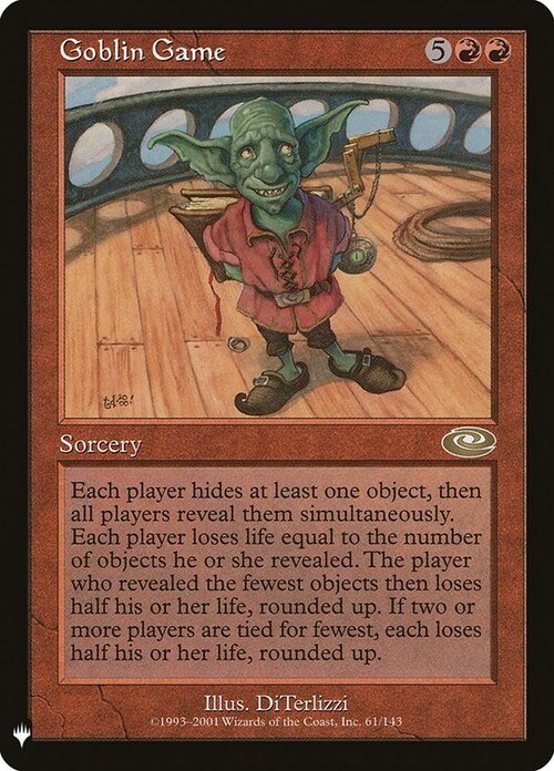 Goblin Game Card Front