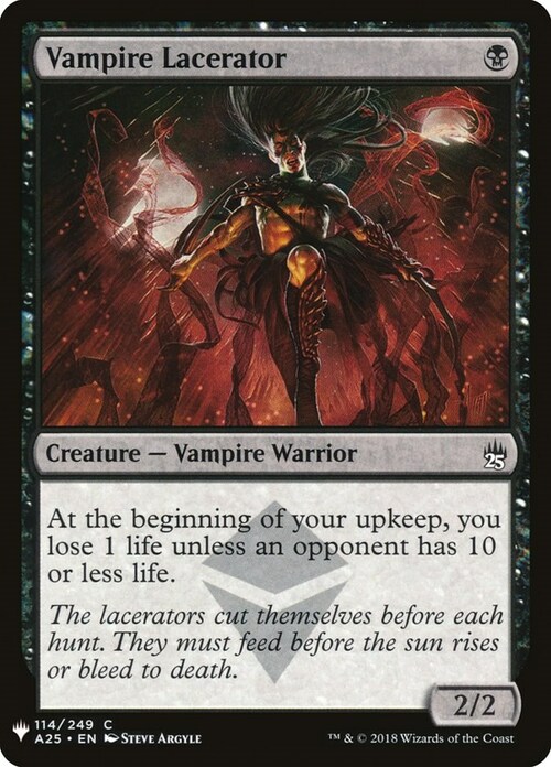 Vampire Lacerator Card Front