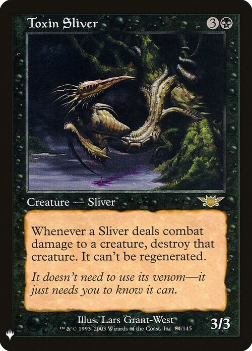 Toxin Sliver Card Front