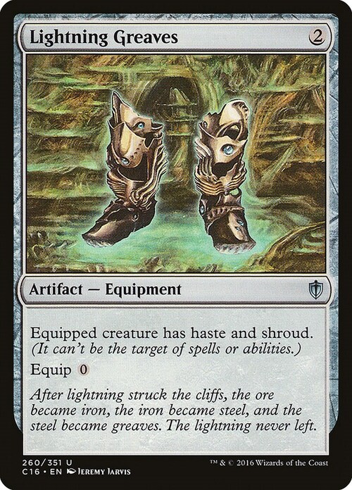 Lightning Greaves Card Front