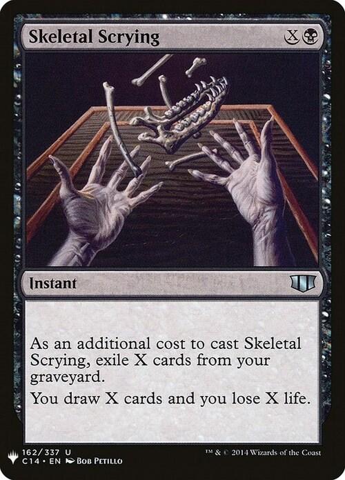 Skeletal Scrying Card Front