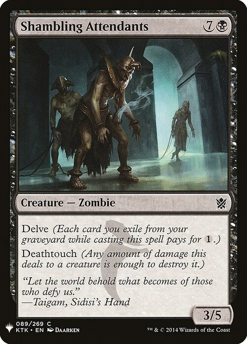 Shambling Attendants Card Front