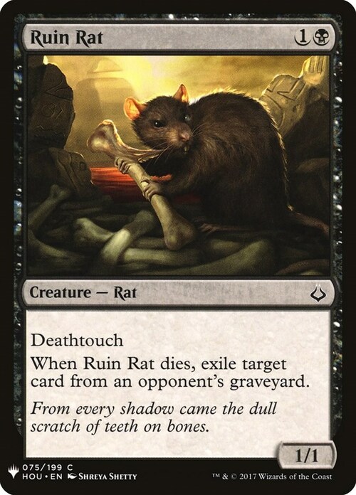 Ruin Rat Card Front