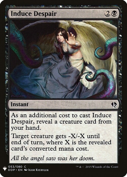 Induce Despair Card Front