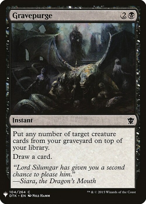 Gravepurge Card Front