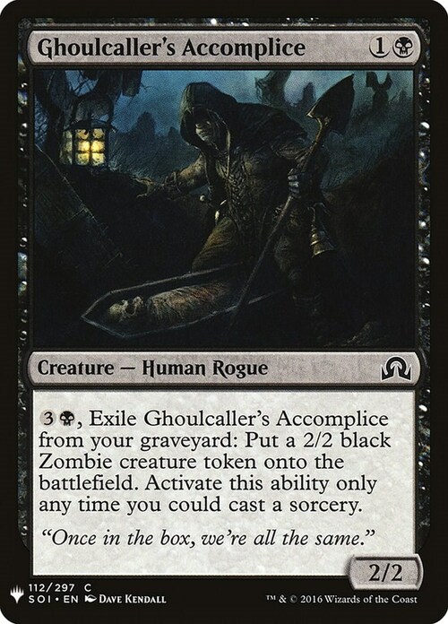 Ghoulcaller's Accomplice Card Front