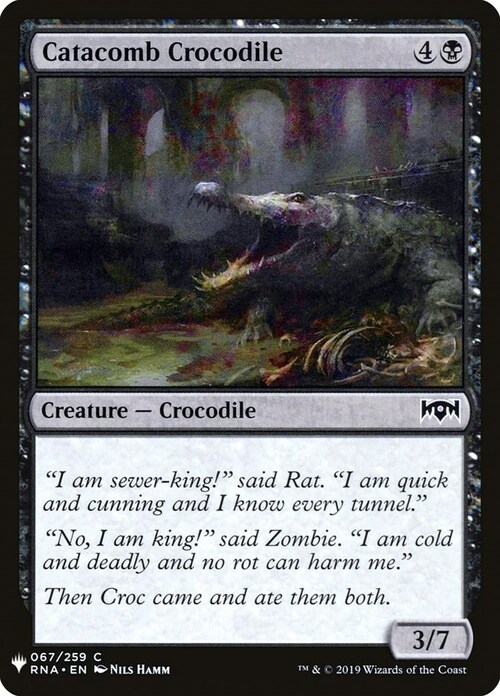 Catacomb Crocodile Card Front