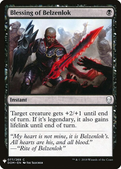 Blessing of Belzenlok Card Front