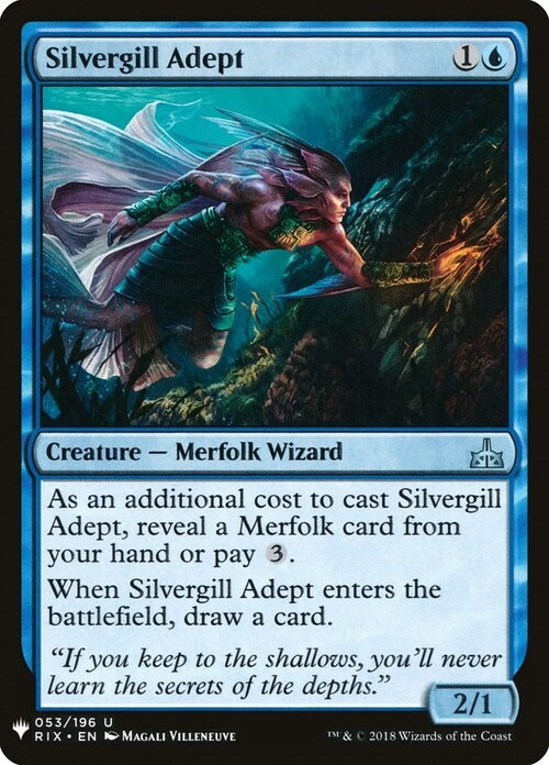 Silvergill Adept Card Front