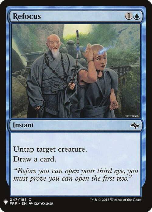 Refocus Card Front