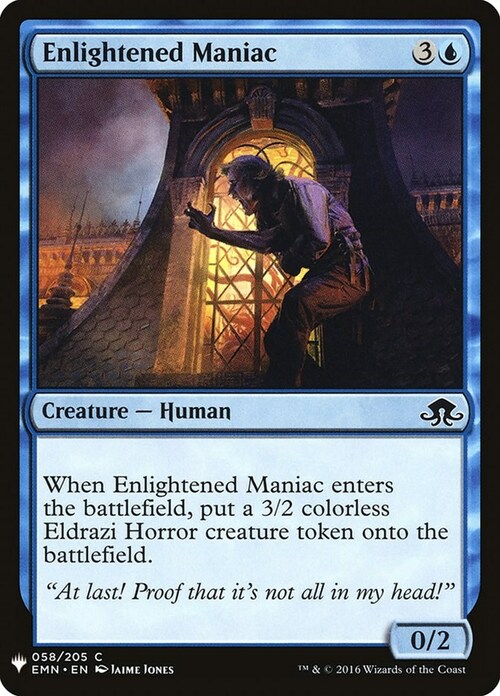 Enlightened Maniac Card Front