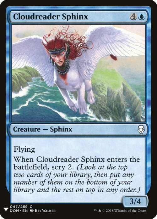 Cloudreader Sphinx Card Front