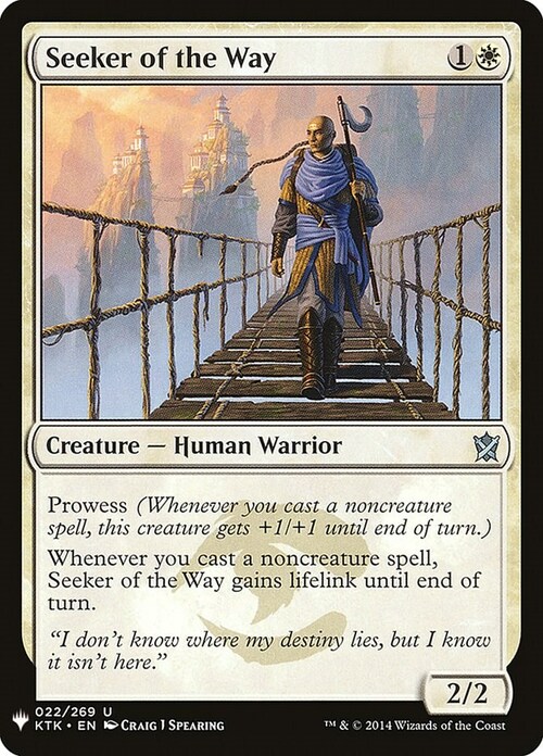 Seeker of the Way Card Front