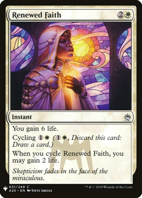 Renewed Faith Card Front