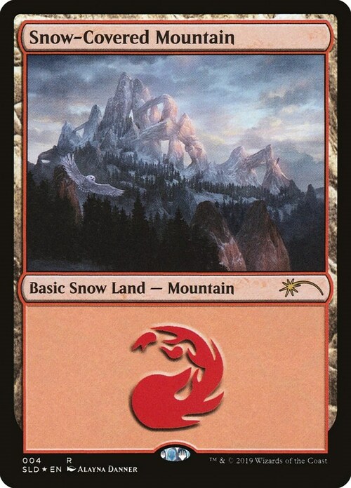 Snow-Covered Mountain Card Front