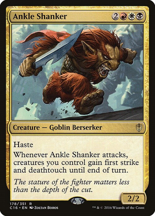 Ankle Shanker Card Front