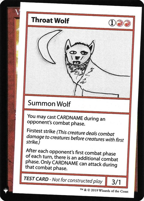 Throat Wolf Card Front