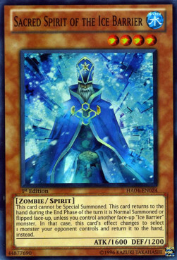 Sacred Spirit of the Ice Barrier Card Front