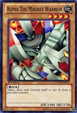 Alpha The Magnet Warrior Card Front